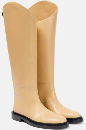 Jil Sander Leather over-the-knee boots