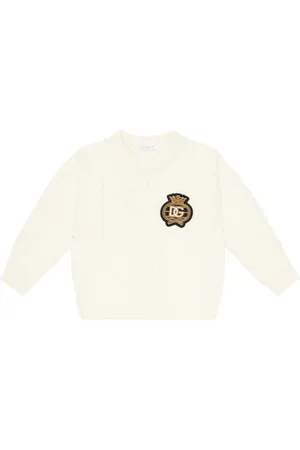Dolce & Gabbana Logo cable-knit wool sweater