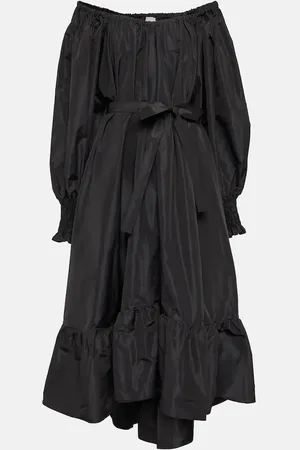 Patou Off-shoulder faille maxi dress