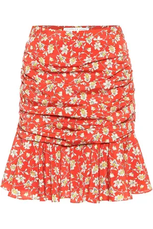 VERONICA BEARD Taras floral stretch-silk miniskirt