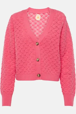 Jardin des Orangers Wool and cashmere cropped cardigan