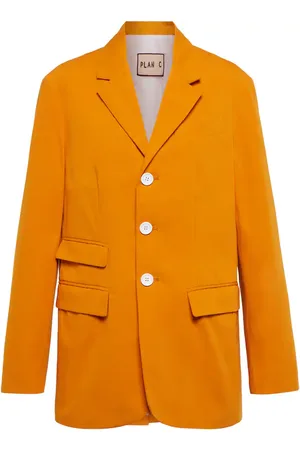 Plan C Cotton poplin blazer
