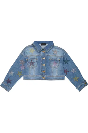MONNALISA Embellished denim jacket