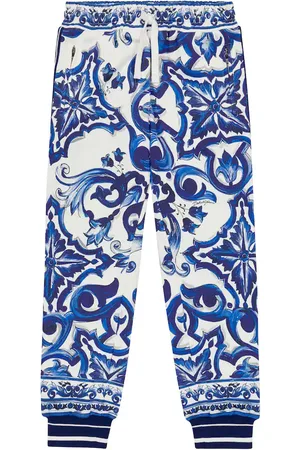 Dolce & Gabbana Printed cotton jersey sweatpants