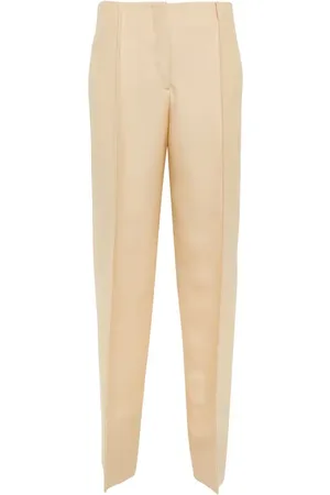 Jil Sander Wool and silk tapered pants