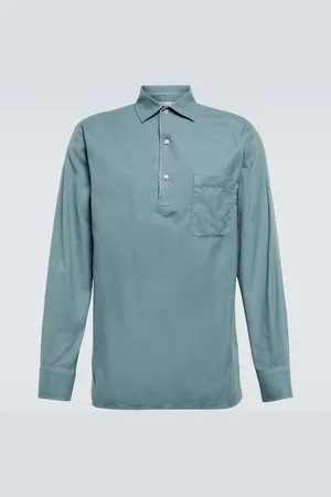 Loro Piana AndrÃ© denim polo shirt
