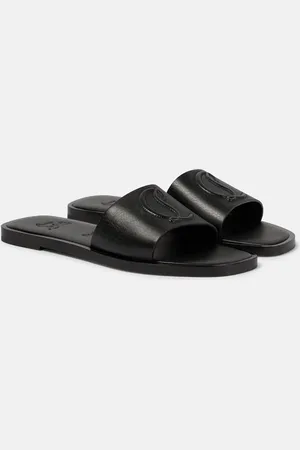 Christian Louboutin CL Mule embossed leather sandals