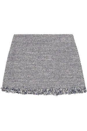 Il gufo Metallic tweed skirt