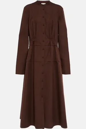 Jil Sander Cotton poplin shirt dress