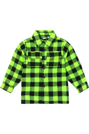 Molo Hayes gingham flannel overshirt