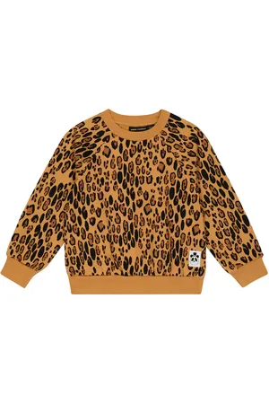 Mini Rodini Leopard-print cotton sweatshirt