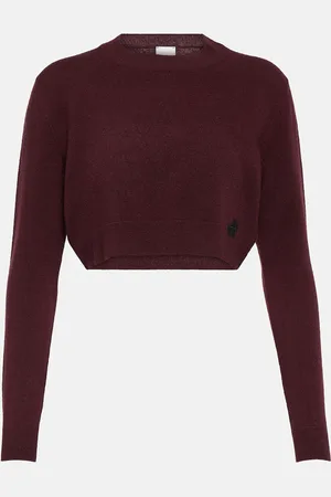 Patou Cropped cashmere wool sweater