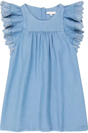 Chloé ChloÃ© Kids Embroidered denim dress