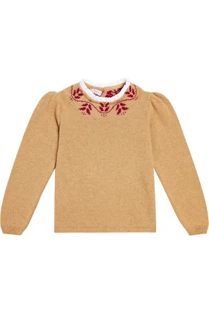 La Coqueta Lidia wool-blend intarsia sweater