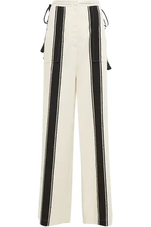 Altuzarra Eleos striped crÃªpe wide-leg pants