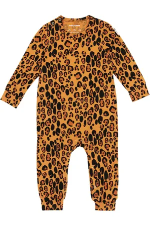 Mini Rodini Baby Leopard-print jersey onesie