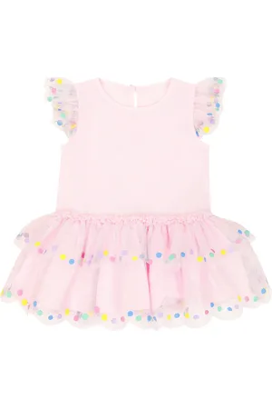 Stella McCartney Baby tulle-trimmed dress