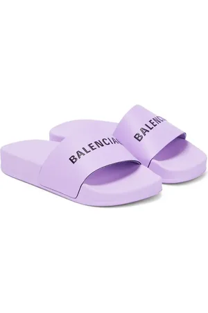 Balenciaga Logo rubber slides
