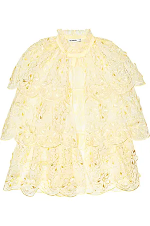 Self-Portrait AppliquÃ©d organza cape