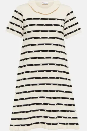 RED Valentino Striped Intarsia minidress
