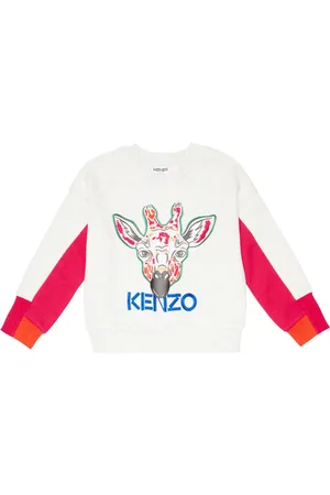 Kenzo Embroidered cotton-blend sweatshirt
