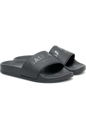 Balmain Logo rubber slides