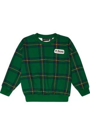 Mini Rodini Plaid cotton sweatshirt