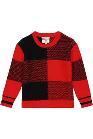 Woolrich Checked wool-blend sweater