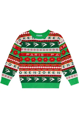 Kenzo Jacquard cotton-blend sweater