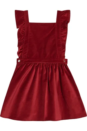 La Coqueta Cora cotton velvet skirt