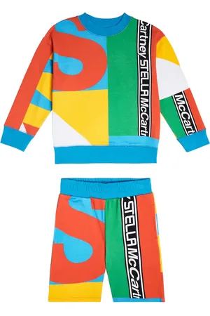 Stella McCartney Printed cotton sweatshirt and shorts set