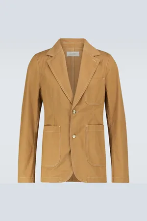 WALES BONNER Cotton-blend single-breasted blazer