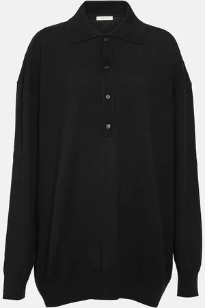 The Row Wool-blend polo sweater