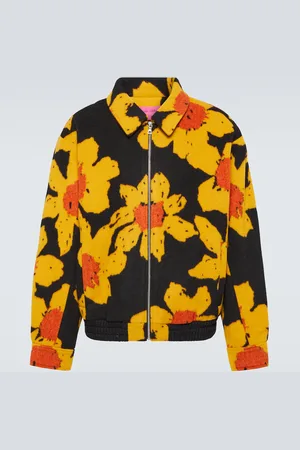 THE ELDER STATESMAN Senna wool and cashmere bomber jacket