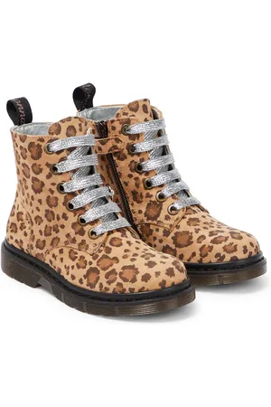 MONNALISA Leopard-print leather boots