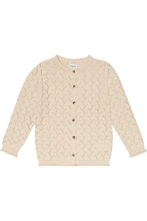 Donsje Vennies pointelle-knit cotton cardigan