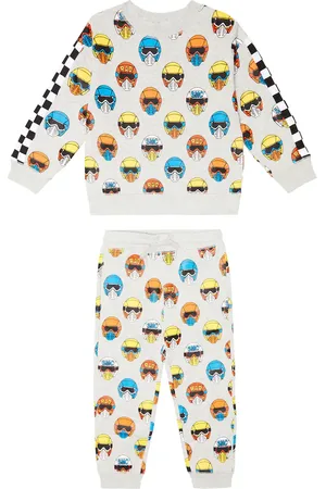 Stella McCartney Printed cotton sweatshirt and pants set
