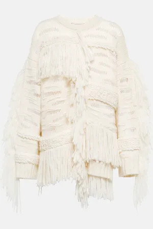 Stella McCartney Fringed alpaca blend sweater