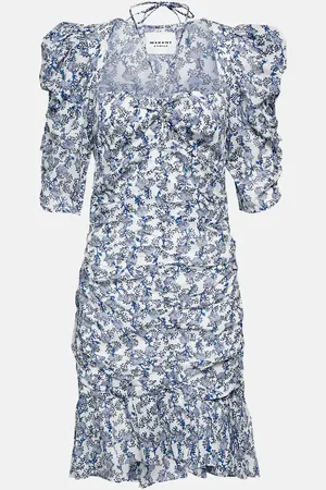 Marant Etoile Galdino floral cotton minidress