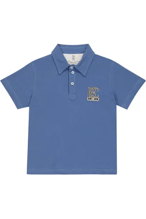 Brunello Cucinelli Embroidered cotton piquÃ© polo shirt