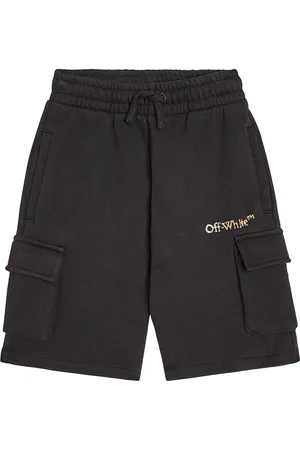 OFF-WHITE Logo Sketch cotton shorts