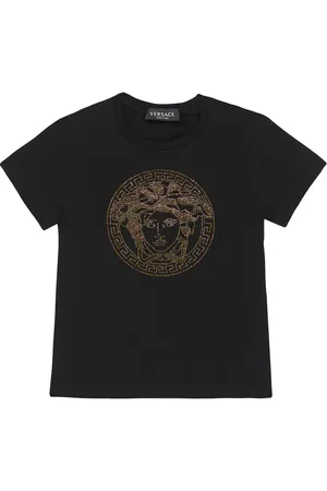 VERSACE Medusa embellished cotton T-shirt