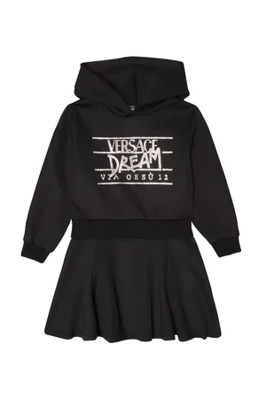 VERSACE Studded hoodie dress