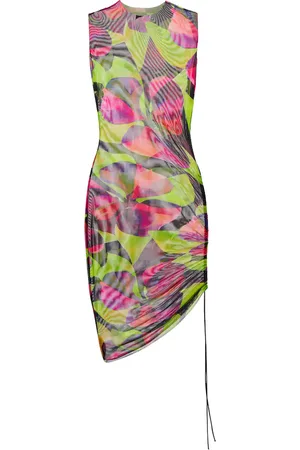Louisa Ballou Printed ruched minidress