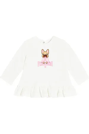 MONNALISA X Chiara Ferragni Baby printed cotton dress