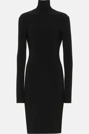 Norma Kamali Stretch jersey turtleneck dress