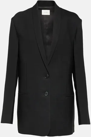 The Row Caped single-breasted wool blazer