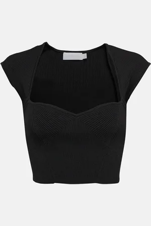 Simkhai Abia ribbed-knit crop top