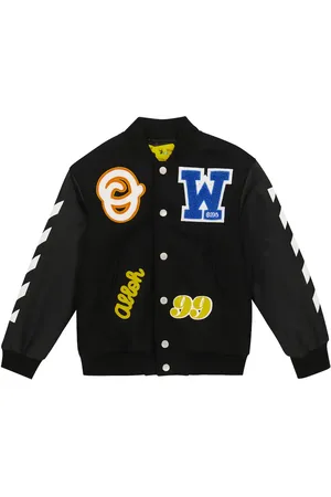 OFF-WHITE AppliquÃ©-trimmed bomber jacket