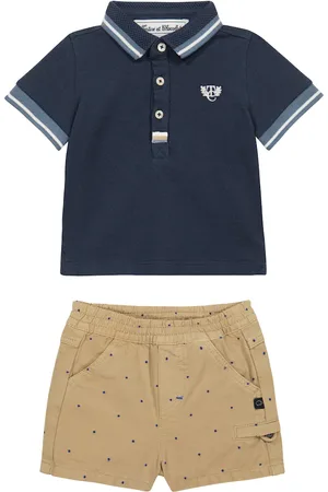 Tartine Et Chocolat Baby cotton polo shirt and shorts set